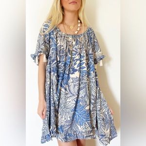 **NEW** Natalie Martin Marina Dress- Lake Blue Jungle Print